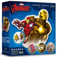 Wood Craft: Marvel Maščevalci - Iron Man 160 kosov premium lesena sestavljanka - Trefl