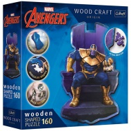 Wood Craft: Marvel Osvetniki - Thanos na prestolu 160 kosov premium lesena sestavljanka - Trefl