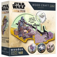 Wood Craft: Star Wars - Mandalorian 160 kos premium lesena sestavljanka - Trefl