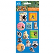 Animal Planet Set 3D reliefnih nalepk na listu 10x22cm