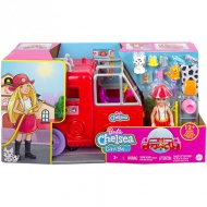 Barbie: Chelsea igralni set z gasilskim avtomobilom - Mattel