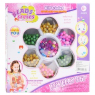 Beads Series: Set za izdelavo nakita s 300+ biseri in sukancem