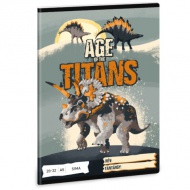 Brezčrtni zvezek Ars Una: Age of the Titans dinozavri A/5 20-32