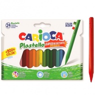 Carioca: Plastello 24-delni komplet voščenk s trajnimi barvami