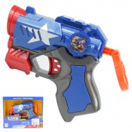 Cool Soft Bullet Gun: Manjše orožje za spužvaste naboje z naboji v modri barvi 14 cm