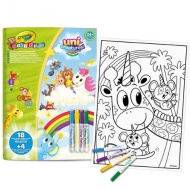 Crayola: Mini Kids komplet maksi pobarvanke in flomastrov - kotiček z živalmi