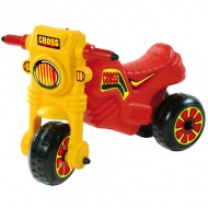 Cross motor rdeče barve na nožni pogon - D-Toys