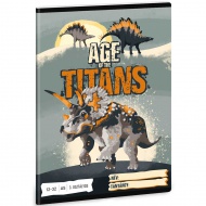 Črtasti zvezek za 3. razred Ars Una: Age of Titans dinozavri 32 listov A5