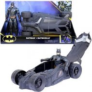 DC Batman: Batman 30 cm velika igralna figurica in vozilo Batmobile - Spin Master