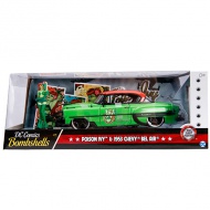 DC Comics: Figurica Strupena Ivy in kovinski model avtomobila 1953 Chevy Bel Air 1/24 - Simba Toys