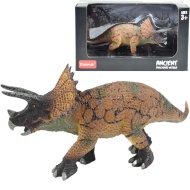 Dino World: S podrobnostmi bogato izdelana 16cm figurica dinozavra Triceratopa, dekorativna embalaža