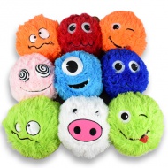 Dlakava plišasta žoga Fuzzy Monsters v več različicah 23 cm