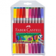 Faber-Castell: 10-delni komplet flomastrov z dvojnim koncem