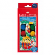 Faber-Castell: 12-delni set vodenih barvic s koluti 24 mm