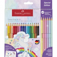 Faber-Castell: 24-delni set barvnih svinčnikov GRIP s 6 pastelnimi barvami