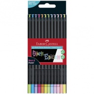 Faber-Castell: Black Edition Pastel 12-delni set barvnih svinčnikov