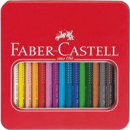 Faber-Castell: Jumbo Grip 16-delni komplet barvnih svinčnikov v kovinski škatlici