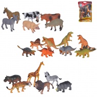 Figurica živali set z živalmi s kmetije, dinozavri ali iz džungle - Simba Toys