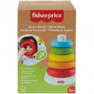 Fisher-Price: ECO Pisana piramida obročev Igrača za dojenčke - Mattel