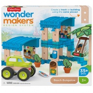 Fisher-Price: Wonder Makers 35-delni gradbeni komplet Bungalov na plaži - Mattel