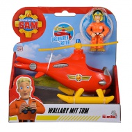 Gasilec Samo: Helikopter Wallaby s figurico Toma - Simba Toys