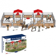 Horse Ranch Premium jahalna šola igralni set s figuricami, ogrado in dodatki