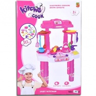 Kitchen Cook Pink igralna kuhinja s svetlobnimi in zvočnimi efekti