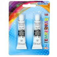 Komplet tempera barvic v beli barvi 2x12ml