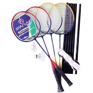 Komplet za badminton s 4 loparji - Spartan