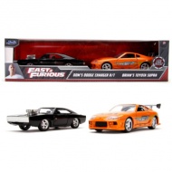 Kovinska vozila dvojni paket Hitri in drzni: Twin Pack Dodge Charger R/T in Toyota Supra 1/32 - Simb