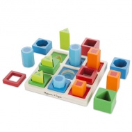 Lesena razvijalna igrača 3D urejevalnik oblik - Melissa &amp; Doug