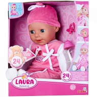 Lutka Laura z zvokom in dudo 38cm - Simba Toys