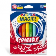 Magic Erasable 10-delni komplet barvnih flomastrov - Carioca