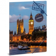 Mapa z gumo A4 Ars Una: Cities of the World London