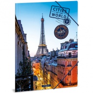 Mapa z gumo A4 Ars Una: Cities of the World Pariz