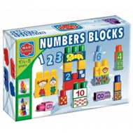 Maxi Blocks računske kocke s figurami - D-Toys