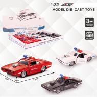 Muscle Car kovinski model policijskega avtomobila na poteg nazaj v več različicah 1/32