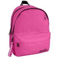 Must: Zaobljena pink šolska torba, nahrbtnik s štirimi predelki 32 x 19 x 42 cm