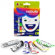 Nebulo: 6-delni komplet barvnih tempera barvic 12ml