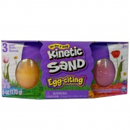 Peščeni plastelin Kinetic Sand: Egg-Citing 170 g - Spin Master