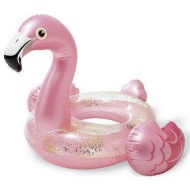 Plavalni obroč flamingo z bleščicami 99x89x71cm - Intex