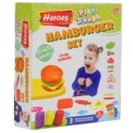 Play-Dough: Heroes Hamburger 7-delni komplet plastelina