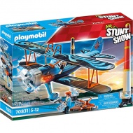 Playmobil: Air Stuntshow - "Feniks" dvokrilno letalo z zvokom (70831)