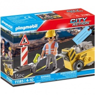 Playmobil: City Action Cestni delavec z rezalnikom za beton (71185)