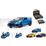 Pull Back Premium igralni avtomobil Camaro na poteg nazaj z odpiralnimi vrati 1/24 v več različicah 1 kos