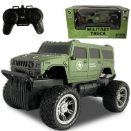 RC Off-Road Military vojaški Hummer na daljinsko upravljanje z lučjo 27 MHz 22cm merilo 1/16