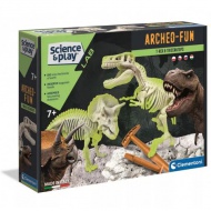 Science&amp;Play: Archeofun Svetleča Tiranozaver in Triceratop Arheološki set - Clementoni