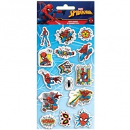 Set 3D napihnjenih nalepk Neverjetni Spider-Man na listu 10 x 22 cm