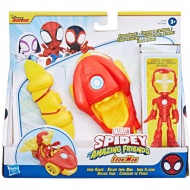 Spider-Man: Spidey in njegovi neverjetni prijatelji - Akcijska figurica Iron Man z vozilom - Hasbro