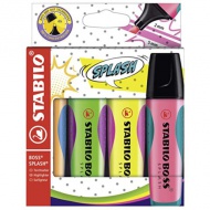 Stabilo: BOSS SPLASH 4-delni komplet označevalcev teksta 2-5mm